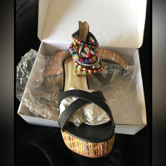 *NEW* wedge sandals,size 9 - Picture 5 of 8